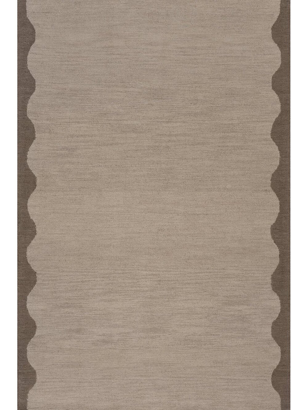 Rugs USA Ondine Solid Wool Rug by Nate Berkus | Beige Rug Size 6'x9'